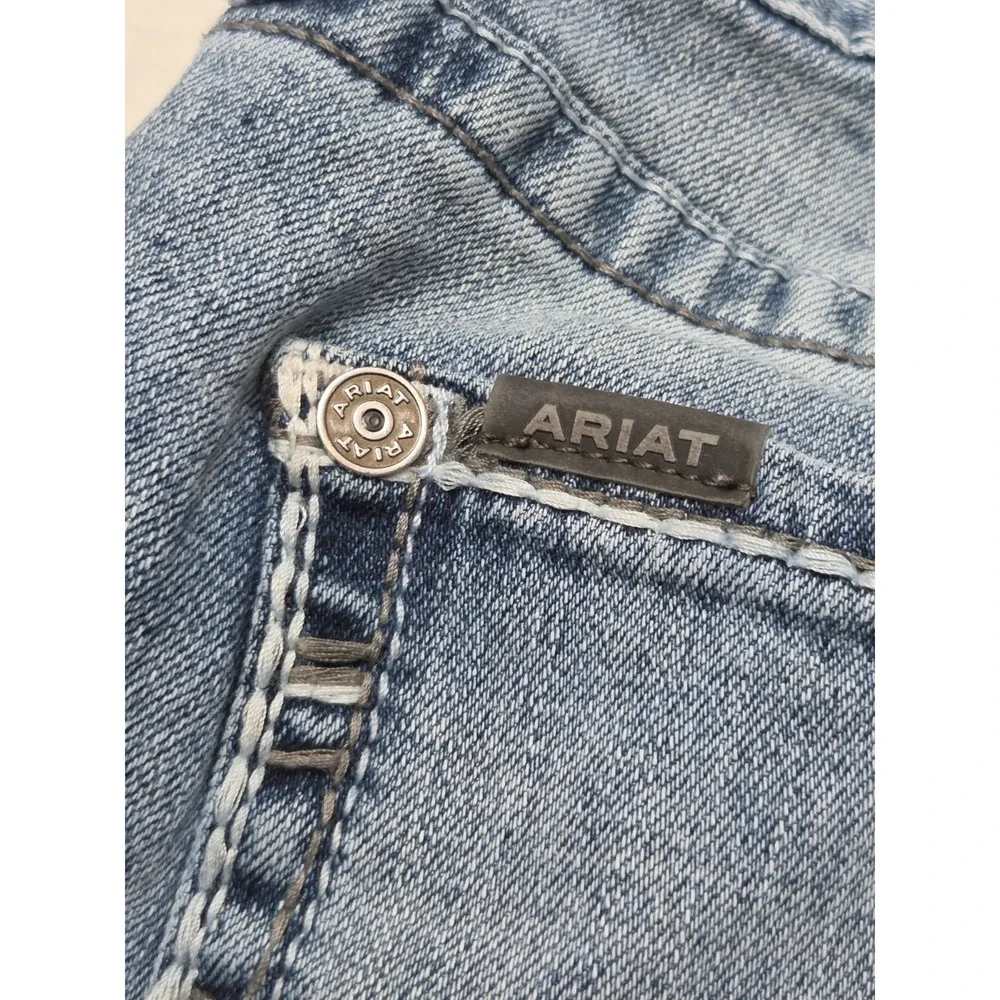 Ariat M2 Traditional Relaxed Boot Cut Denim Jean Mens 34x32 Blue western
